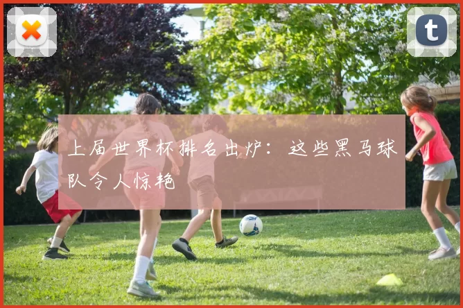 上届世界杯排名出炉:这些黑马球队令人惊艳